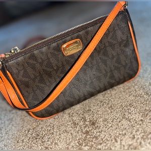 Brown Michael Kors Cross Body Purse